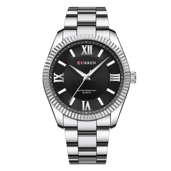 Curren 8453 Silver-Black