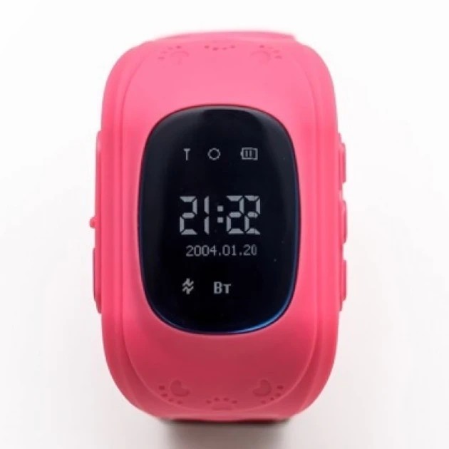 Детские смарт часы телефон Smart Baby Watch Q50 с GPS трекером Розовые