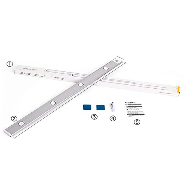 Сенсорний світильник LED з датчиком руху MZ-L1602 (40*10*200mm) White