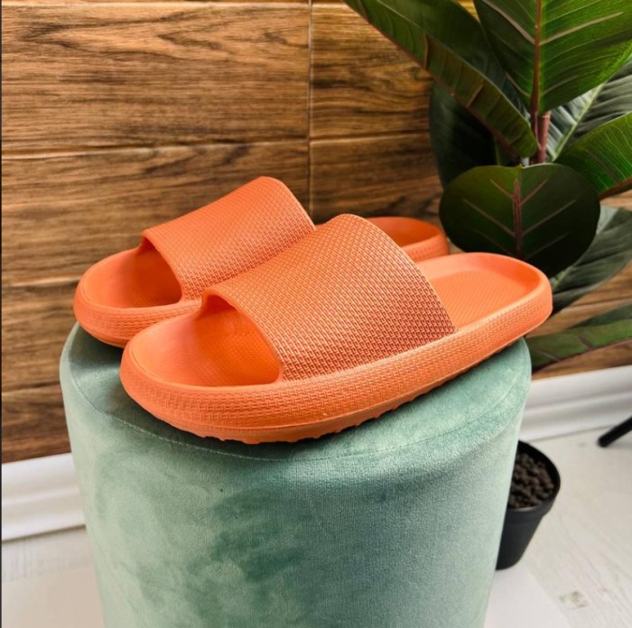Shoozy тапочки шлёпки женские , оранжевые
