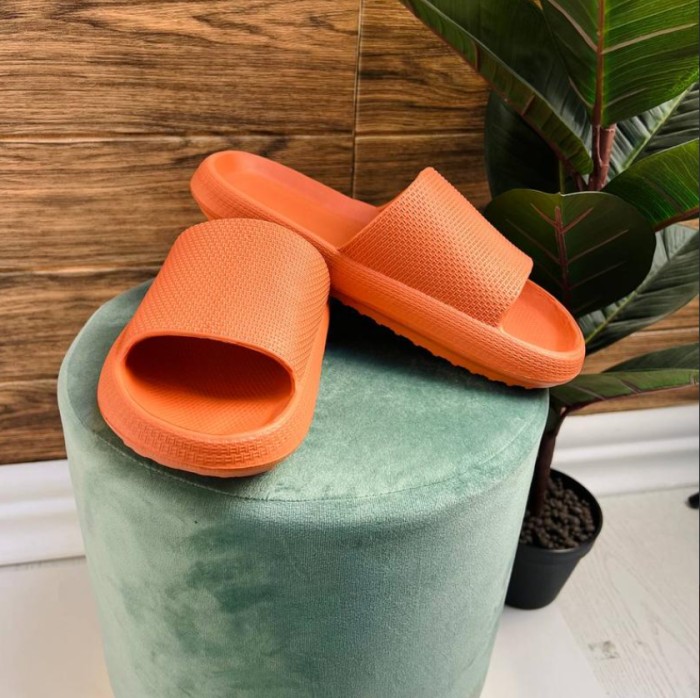 Shoozy тапочки шлёпки женские , оранжевые