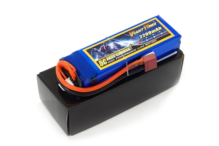 Акумулятор для страйкбола Giant Power (Dinogy) Li-Pol 2200 мАг 11.1 В 102x34x24 мм T-Plug 25C