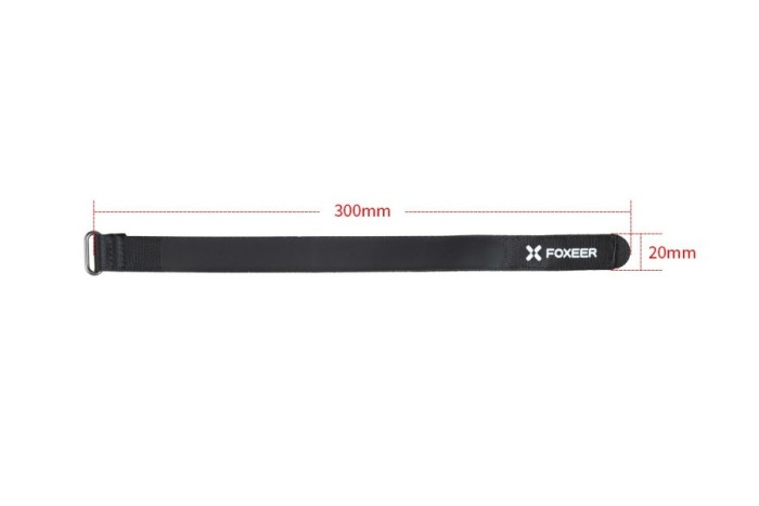 Стяжки 3шт на липучці Foxeer 300x20 мм для акумуляторів
