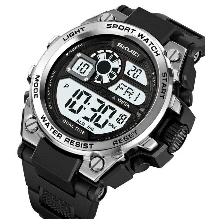 Skmei 2318BKSI Black-Silver