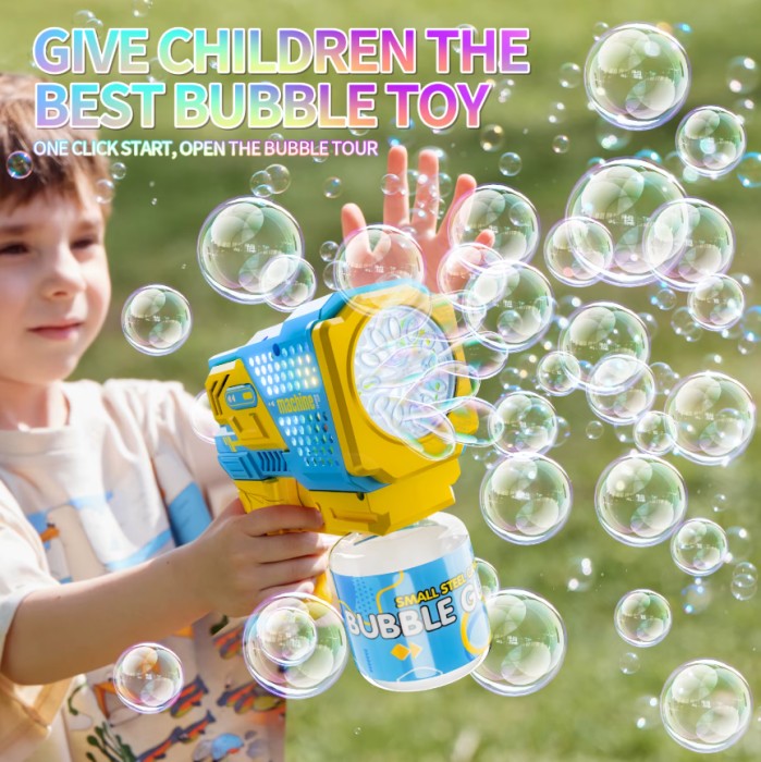 Игрушечный пистолет Бластер генератор мыльных пузырей Bubble Gun P162
