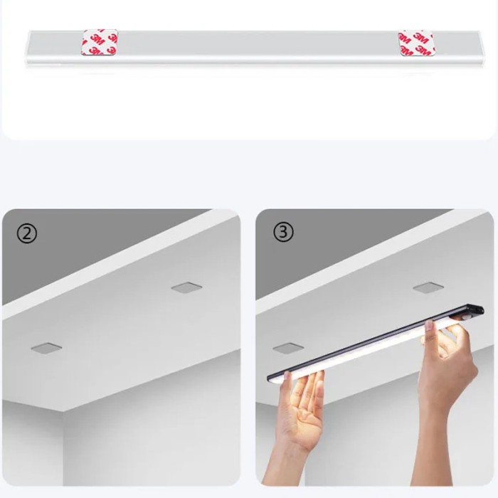 Сенсорний світильник LED з датчиком руху MZ-L1803 (35*11,5*300mm) Black