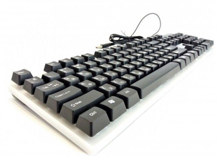 Компьютерная клавиатура с подсветкой геймерская UKC M416 ART-5559 Combo Gamer игровая клавиатура с мышкой