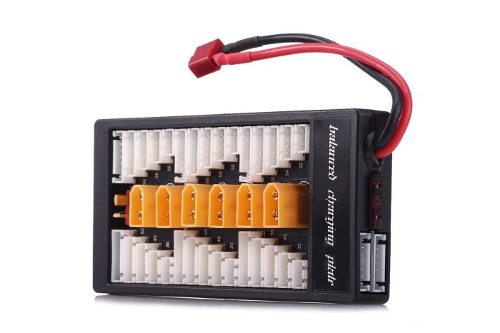 Плата паралельної зарядки Readytosky 2-6S на 6 батарей з XT60 (T-Plug)