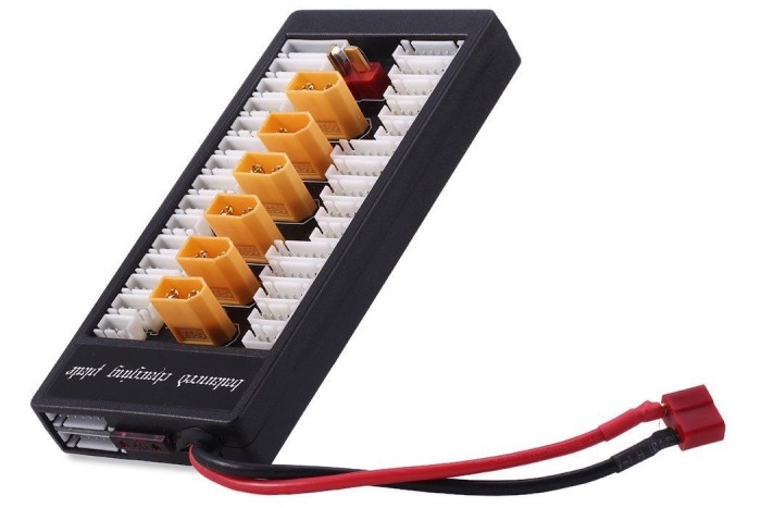 Плата паралельної зарядки Readytosky 2-6S на 6 батарей з XT60 (T-Plug)