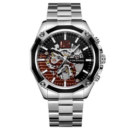 Forsining 8207 Silver-Black