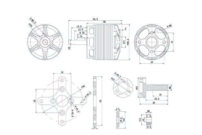 Мотор T-Motor AS2814 KV550 6S для літаків