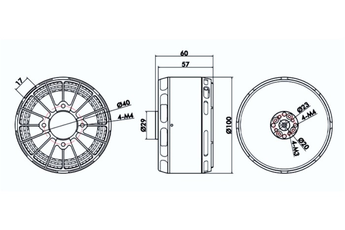 Мотор T-Motor U13 II KV130 5659W для мультикоптерів