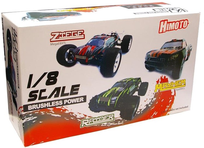Радіокерована модель Монстр 1:8 Himoto Raider MegaE8MTL Brushless (червоний)