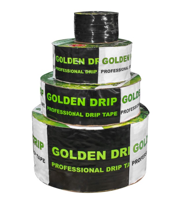 Крапельна стрічка 8 mil крок 15 см бухта 1000 метрів емітерна GOLDEN DRIP
