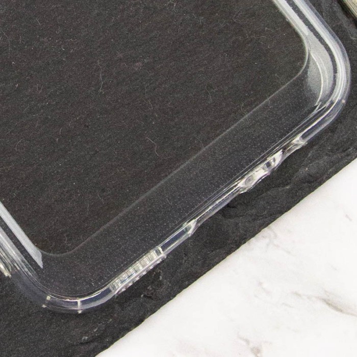 Чохол TPU+PC Clear 2.0 mm metal buttons для Oppo A57s / A77s Прозорий