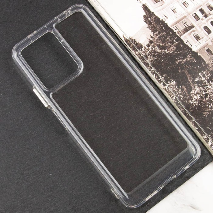 Чохол TPU+PC Clear 2.0 mm metal buttons для Oppo A57s / A77s Прозорий
