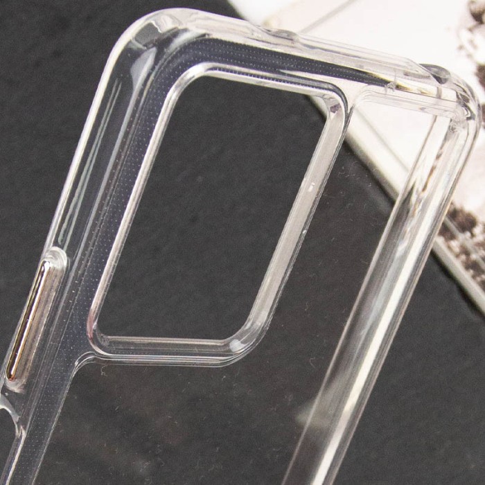 Чохол TPU+PC Clear 2.0 mm metal buttons для Oppo A57s / A77s Прозорий