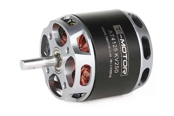 Мотор T-Motor AT4125 KV250 12S 2200W 50A для літаків