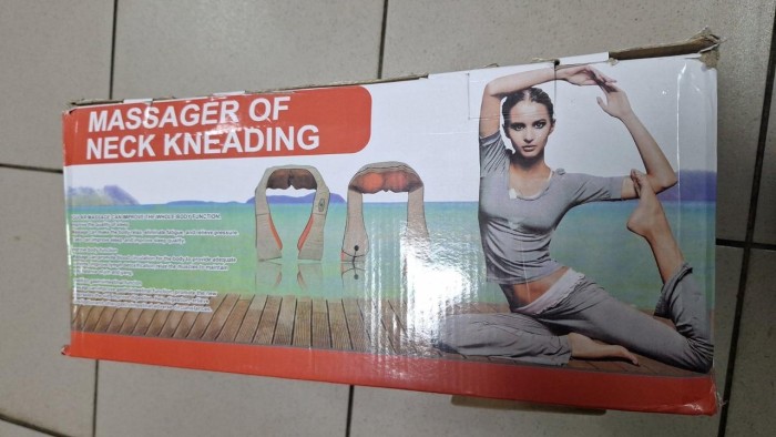 УЦЕНКА! Роликовый массажер для спины и шеи Massager of Neck Kneading (Плохая упаковка 2859)