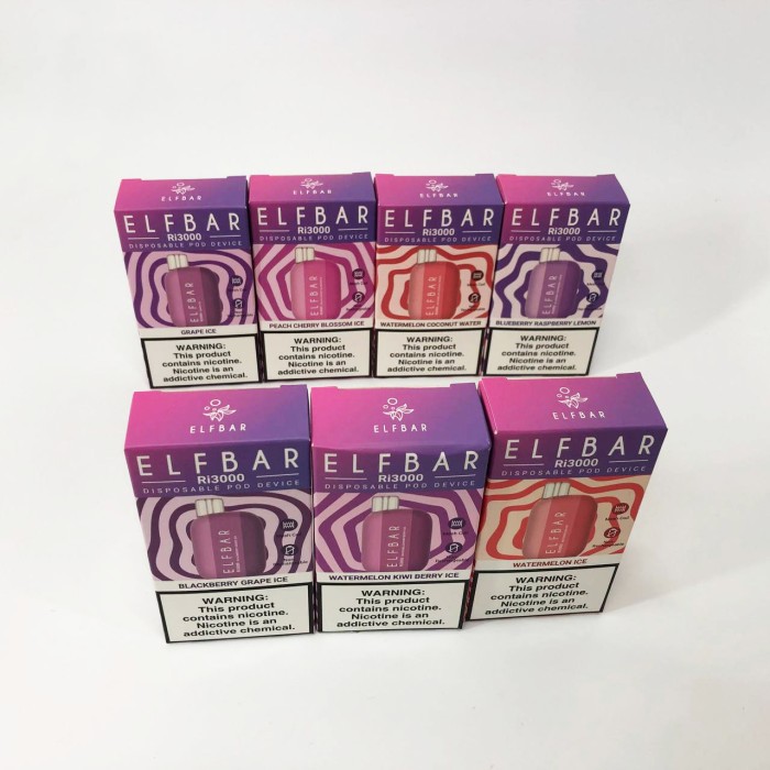 Elf Bar RI3000 5%. Чорниця Малина Лимон (Blueberry Raspberry Lemon)
