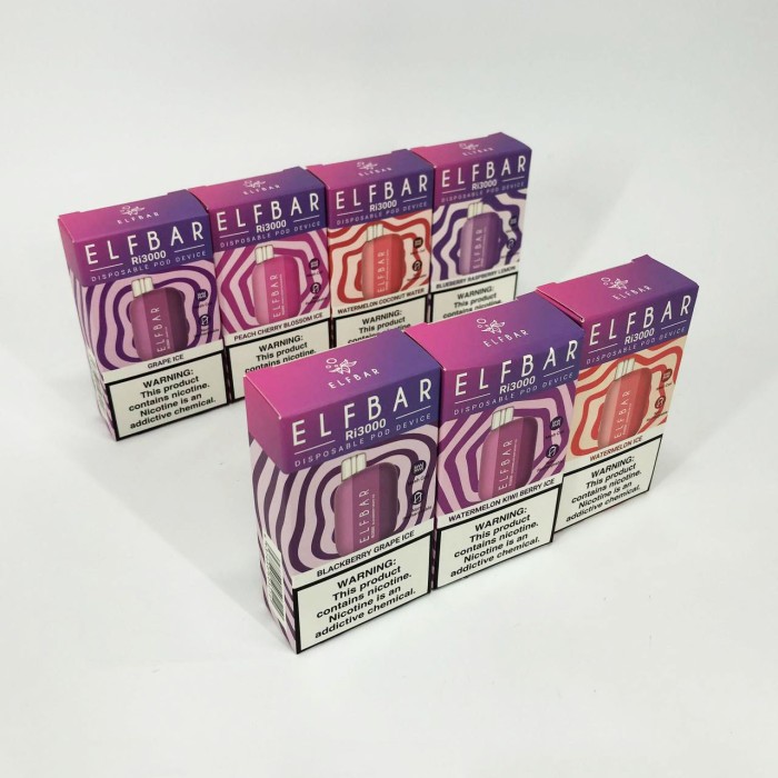 Elf Bar RI3000 5%. Чорниця Малина Лимон (Blueberry Raspberry Lemon)