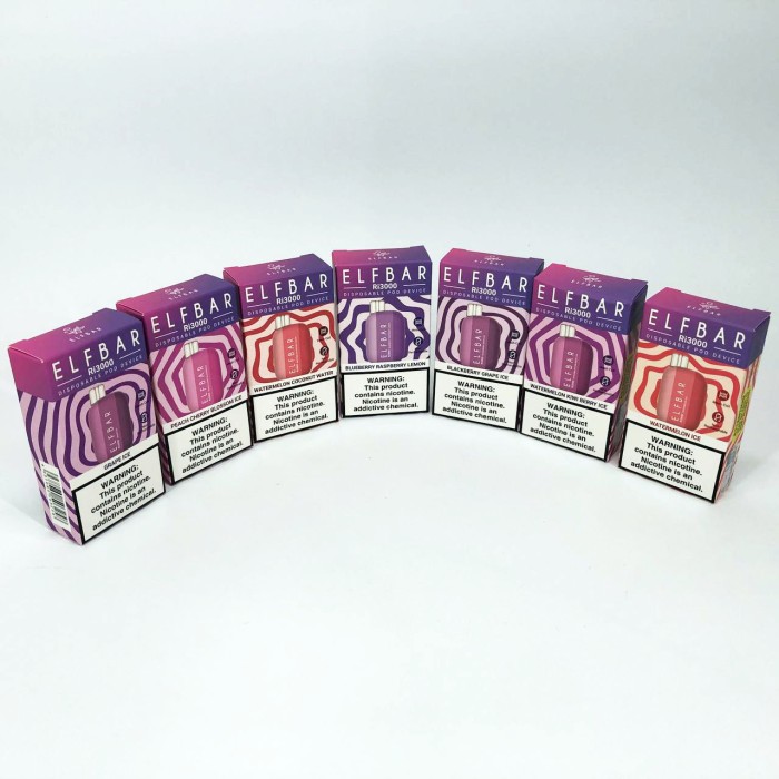 Elf Bar RI3000 5%. Чорниця Малина Лимон (Blueberry Raspberry Lemon)