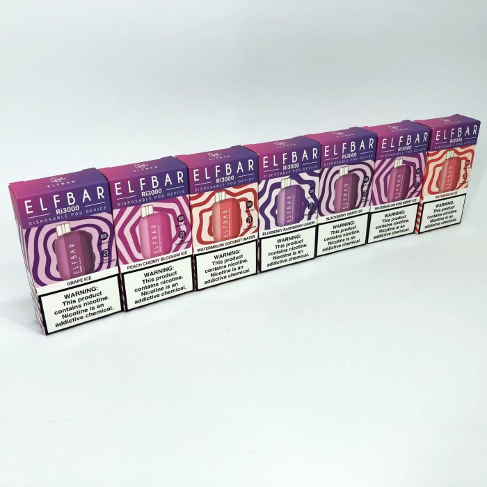 Elf Bar RI3000 5%. Чорниця Малина Лимон (Blueberry Raspberry Lemon)