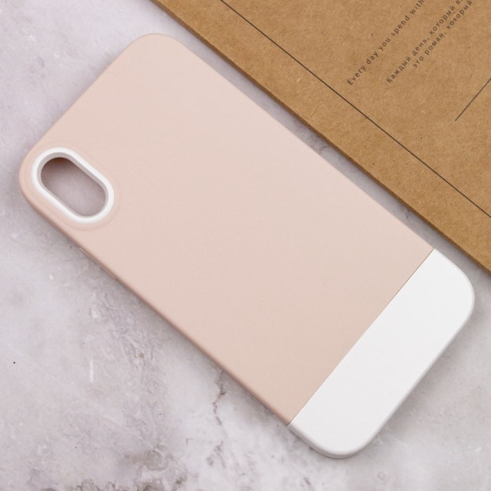 Чохол TPU+PC Bichromatic для Apple iPhone X / XS (5.8") Navy Blue / White