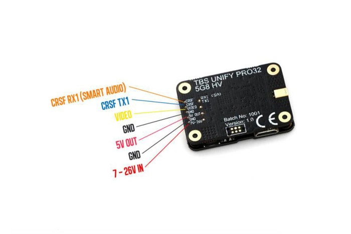 Відеопередавач TBS Unify Pro32 HV 5,8 ГГц (MMCX)