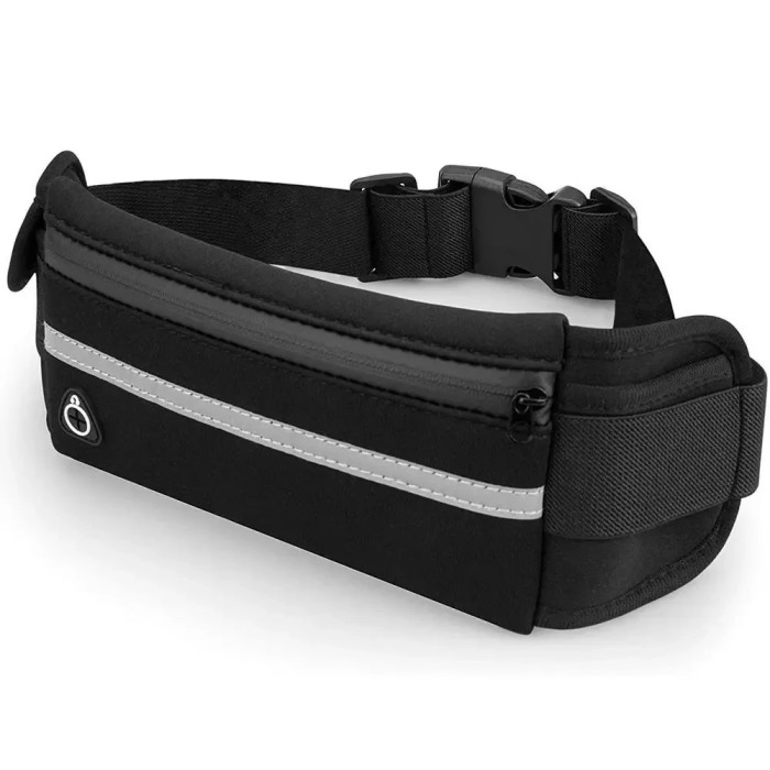 Поясная сумка для телефона водоотталкивающая спортивная Belt-Case черная