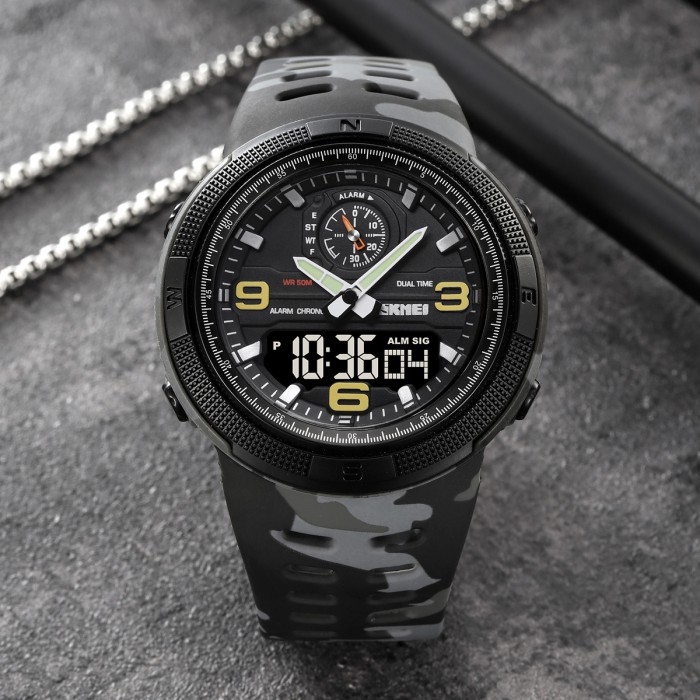 Skmei 1655CMGYBK Camo Grey-Black