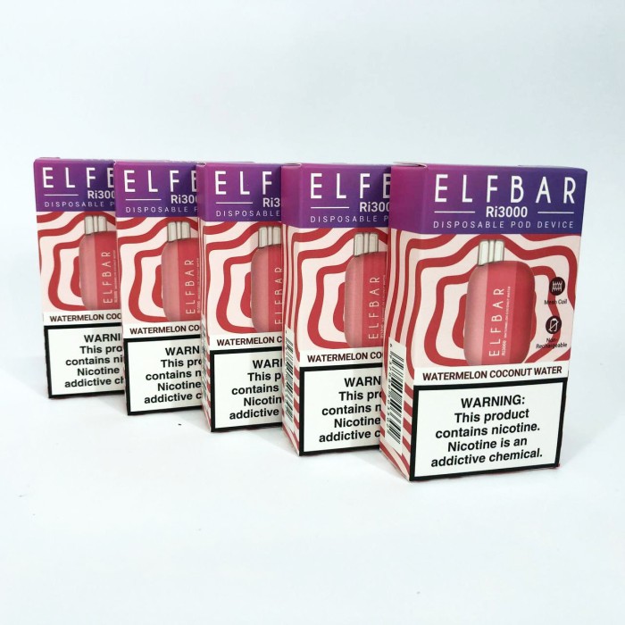 Elf Bar RI3000 5%. Кавун Кокос (Watermelon Coconut Water)