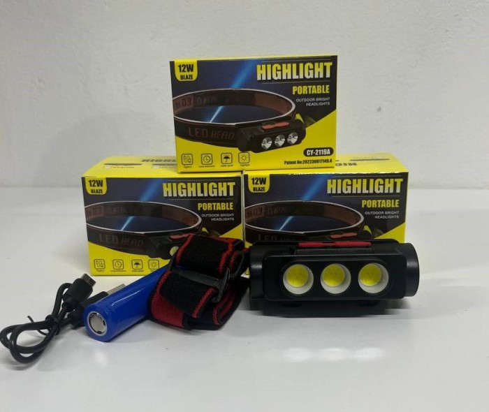 Фонарь налобный Type-C Bailong 1x18650 BL-2119C