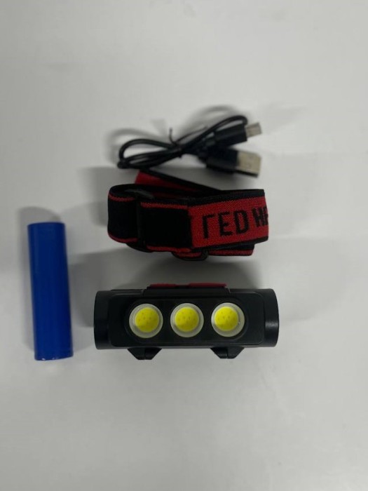 Фонарь налобный Type-C Bailong 1x18650 BL-2119C