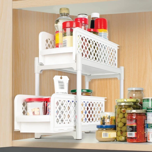 УЦЕНКА! Органайзер Portable 2 Tier Basket Drawers (Плохая упаковка 2863)