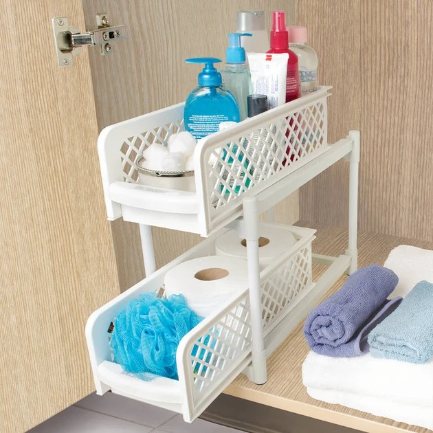 УЦЕНКА! Органайзер Portable 2 Tier Basket Drawers (Плохая упаковка 2863)
