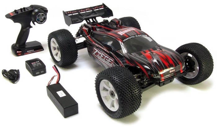 Радіокерована модель траггі 1:8 Himoto Ziege MegaE8XTL Brushless (червоний)