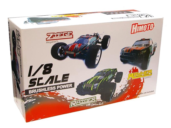 Радіокерована модель траггі 1:8 Himoto Ziege MegaE8XTL Brushless (червоний)
