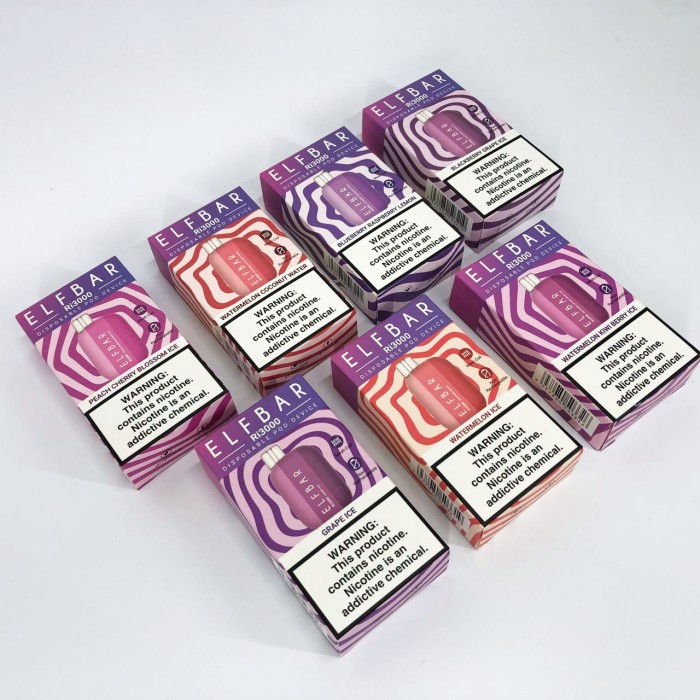 Elf Bar RI3000 5%. Кавун (Watermelon Ice)