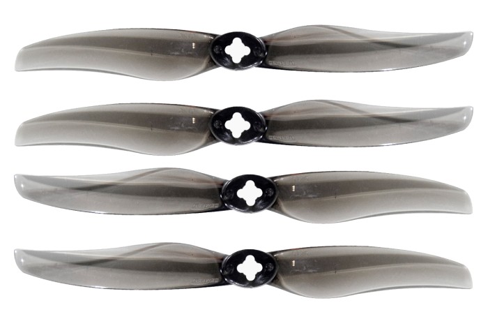 Пропелери GemFan Long Range 5126-2 2мм+M5 полікарбонат 2CCW+2CW (Clear Gray)