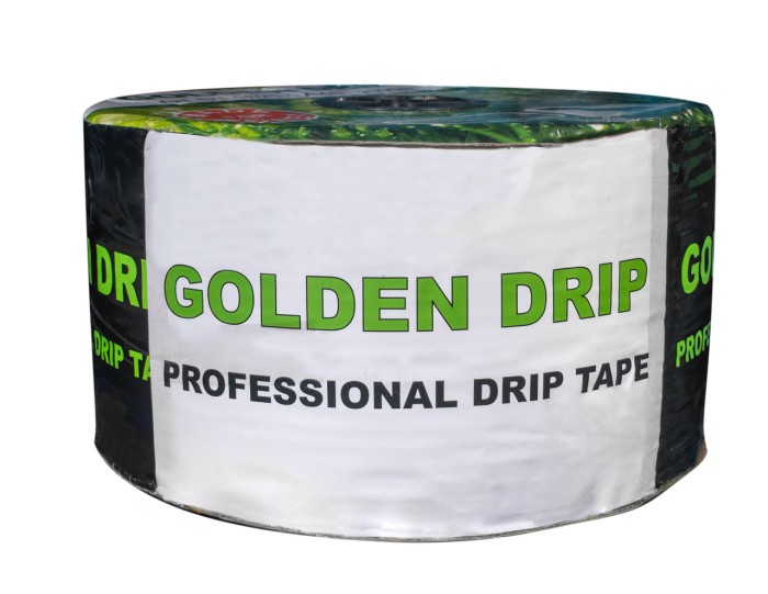 Стрічка Крапельна 8 mil крок 30 см бухта 2000 метрів емітерна GOLDEN DRIP