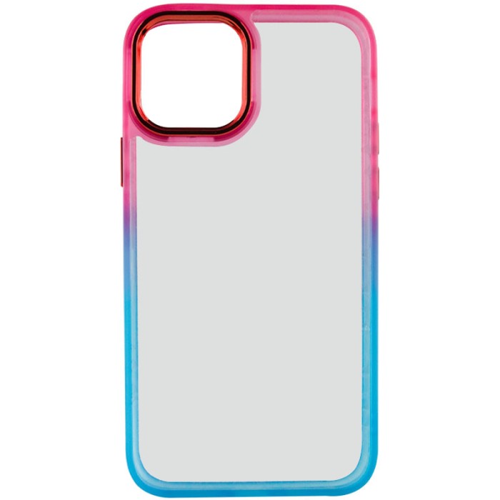 Чохол TPU+PC Fresh sip series для Apple iPhone 12 Pro / 12 (6.1") Салатовий / Рожевий