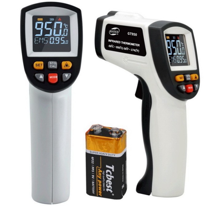 Безконтактний термометр (пірометр)  -  50-950 °C BENETECH GT950