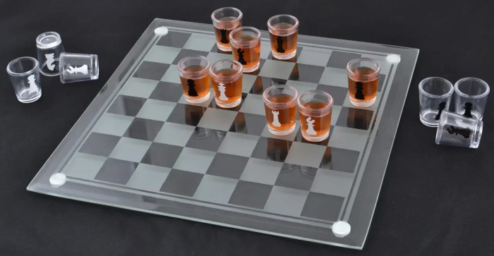 Алко игра "Пьяные шахматы" с рюмками | настольная игра
