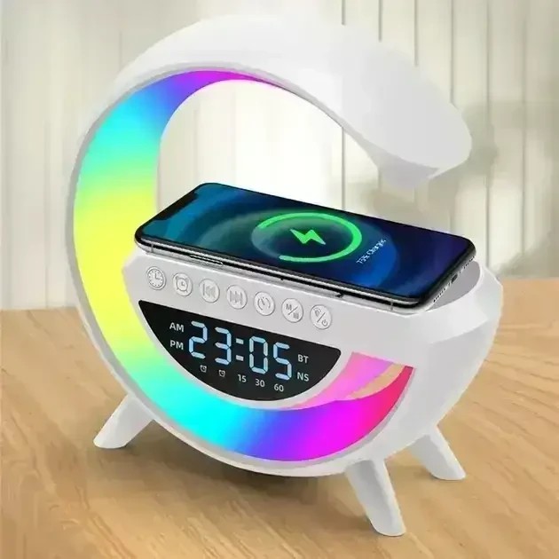 УЦЕНКА! Настольная смарт лампа, ночник BT-3401 RGB Rainbow с Bluetooth колонкой (Плохая упаковка 2865)