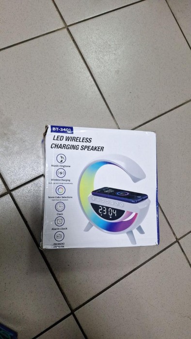 УЦЕНКА! Настольная смарт лампа, ночник BT-3401 RGB Rainbow с Bluetooth колонкой (Плохая упаковка 2865)