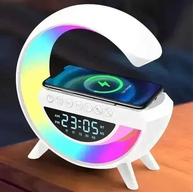 УЦЕНКА! Настольная смарт лампа, ночник BT-3401 RGB Rainbow с Bluetooth колонкой (Плохая упаковка 2865)