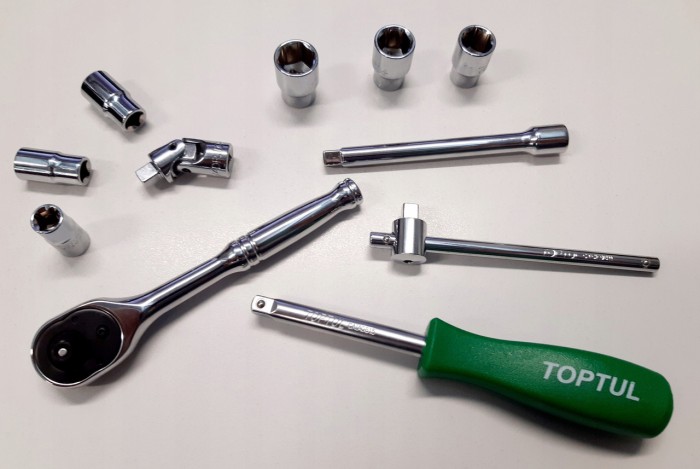 Набір інструменту в кейсі TOPTUL 1/4" 17од. GCAD1701