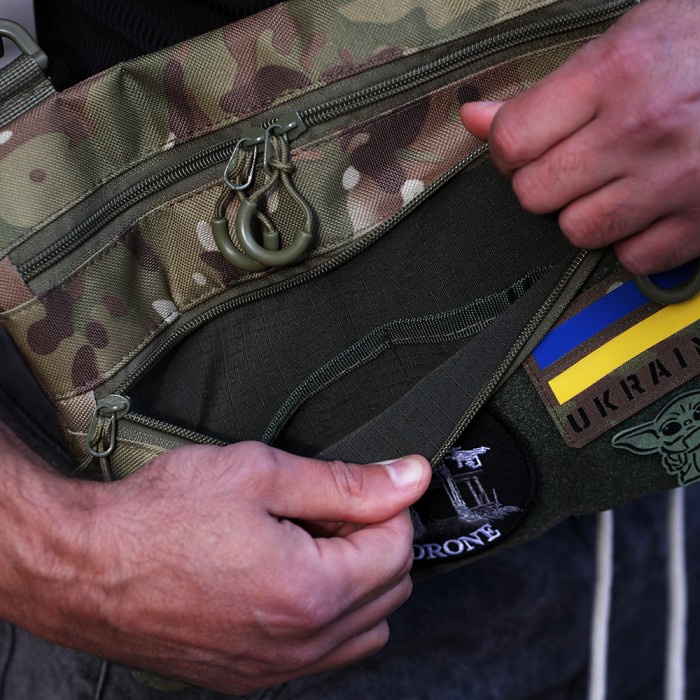 Нагрудна сумка тактична тканинна, Рюкзак ЗСУ, Сумка ЗСУ, Армійська сумка через плече