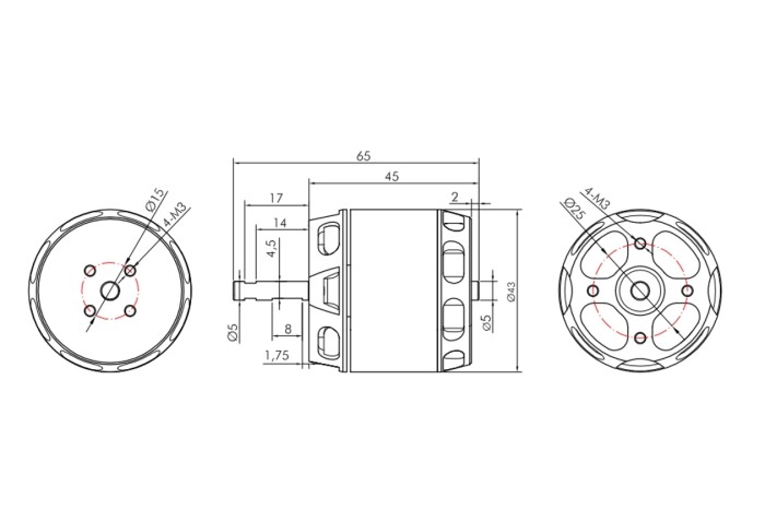 Мотор KAVAN PRO 4345 KV880 4S для літаків